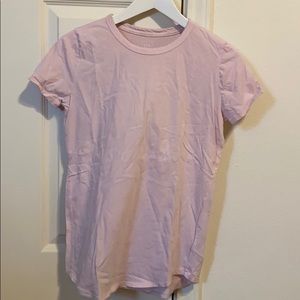 Pink short sleeve shirt
